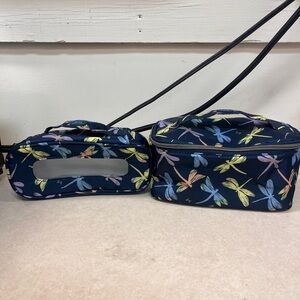 Lug Tropical Leaf Print Cosmetic Bags